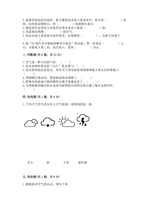 教科版三年级上册科学期末测试卷【考点精练】.docx