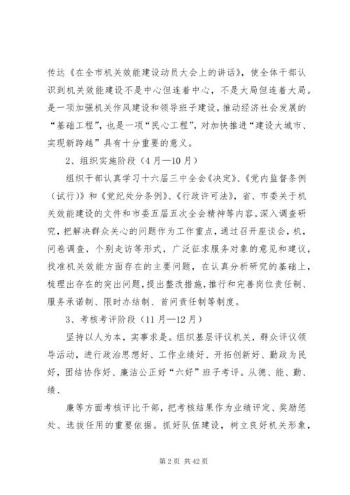 机关效能工作计划.docx