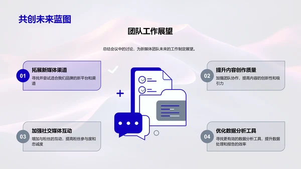 新媒体月度运营报告PPT模板