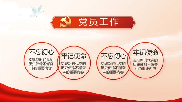 党支部党史学习教育工作总结动态PPT