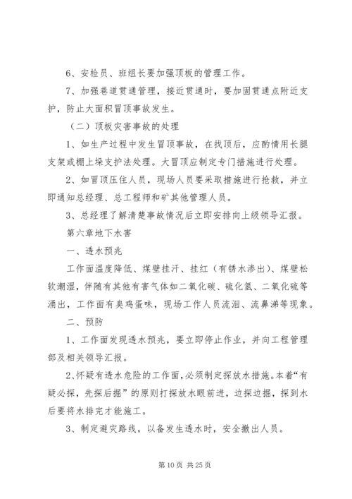 煤矿灾害预防与处理工作计划.docx