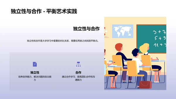 大学学习策略PPT模板