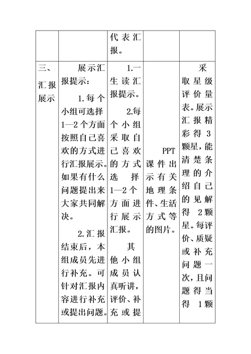 五年级下册品德教案黄土高坡 鲁人版