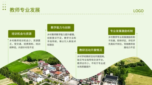 绿色简约风乡村教师队伍建设专项调查报告PPT