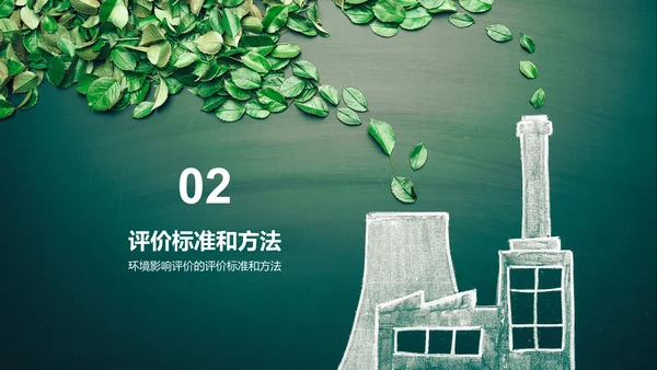 绿色炫酷环境卫生影响评估PPT模板