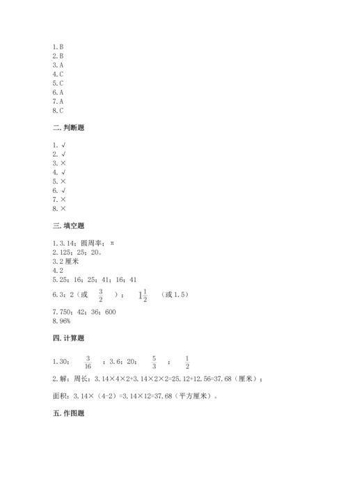 人教版数学六年级上册期末测试卷附答案（名师推荐）.docx