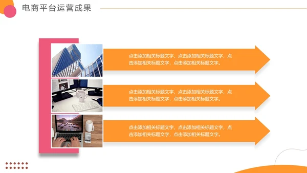 简约时尚轻快电商年终工作总结PPT模板