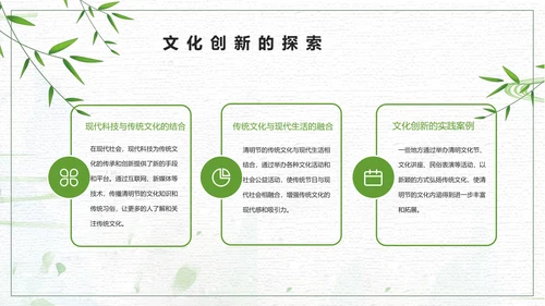 小清新清明踏青ppt模板