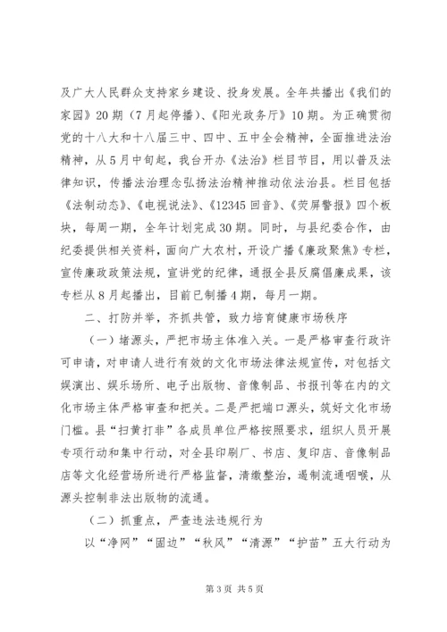 文广局意识形态领域调研总结.docx