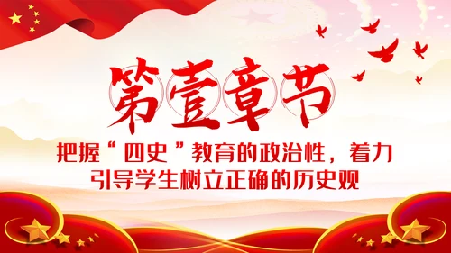 围绕立德树人加强四史教育学习教育PPT模板
