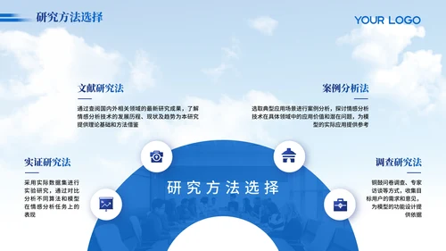 蓝色简约大气毕业答辩PPT模版