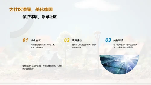 社区植树，你我共参与