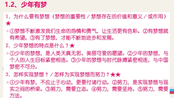 七年级道德与法治期末专题复习课件1 ——新阶段  学习与成长（40张PPT）