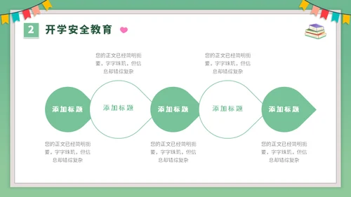 开学季课堂班会小学生卡通通用PPT模板