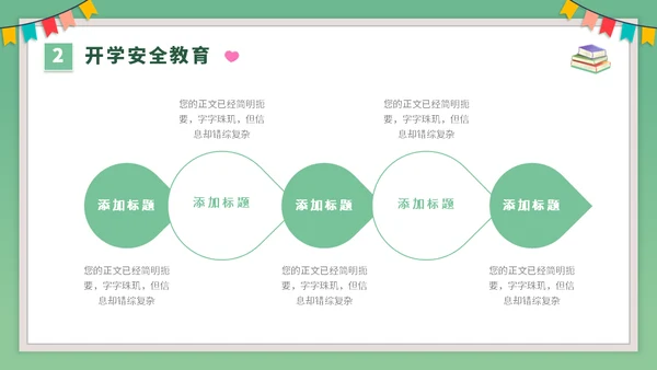 开学季课堂班会小学生卡通通用PPT模板