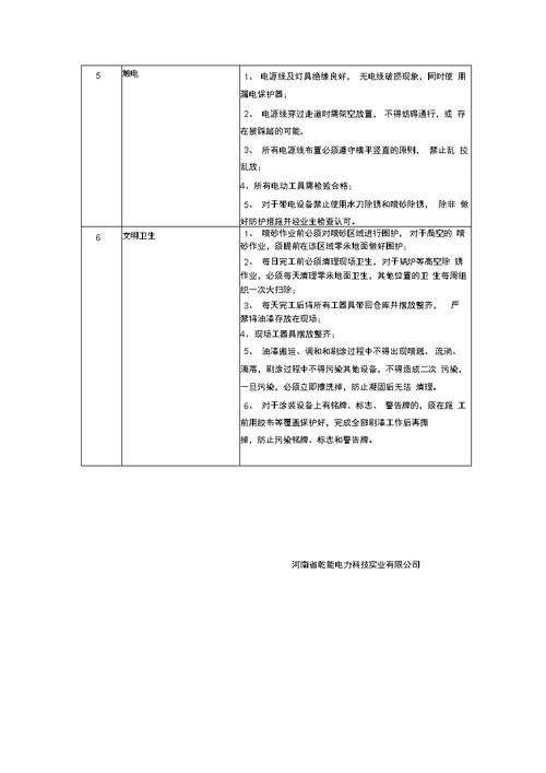 电厂钢结构防腐油漆施工方案技术规范