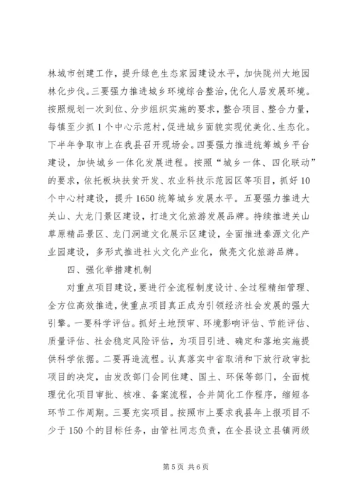 县委重点项目建设大会讲话稿.docx