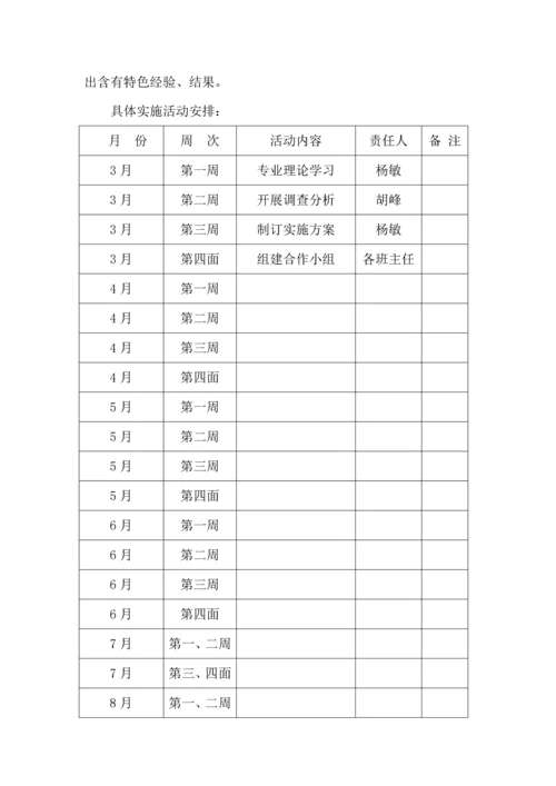 小组合作学习课题实施专业方案修订稿.docx