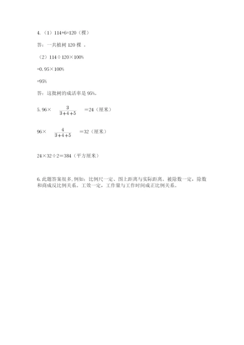 沪教版六年级数学下学期期末测试题及答案【典优】.docx