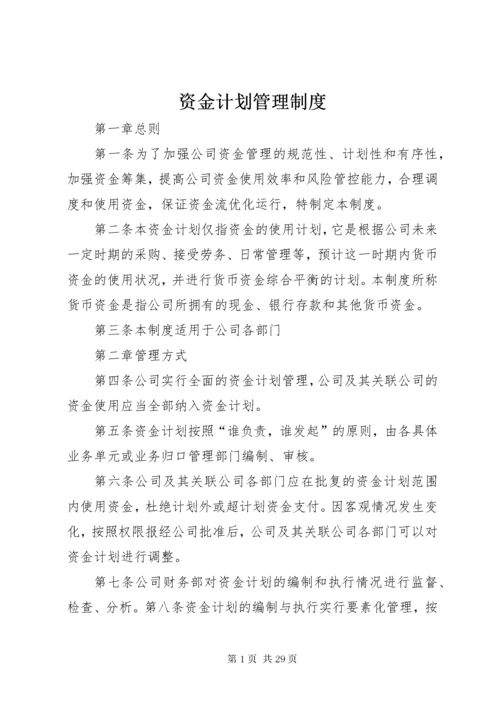 8资金计划管理制度.docx