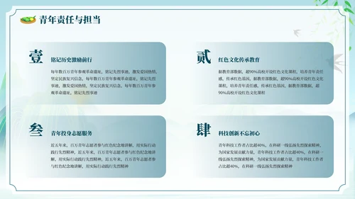 古风水墨插画清明节教育主题班会PPT模板