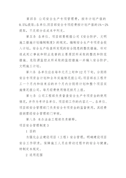 项目安全管理制度.docx