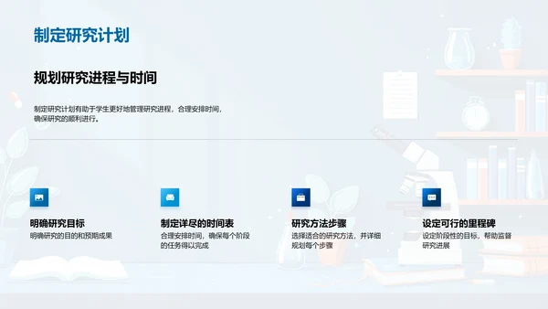 本科学术研究途径PPT模板