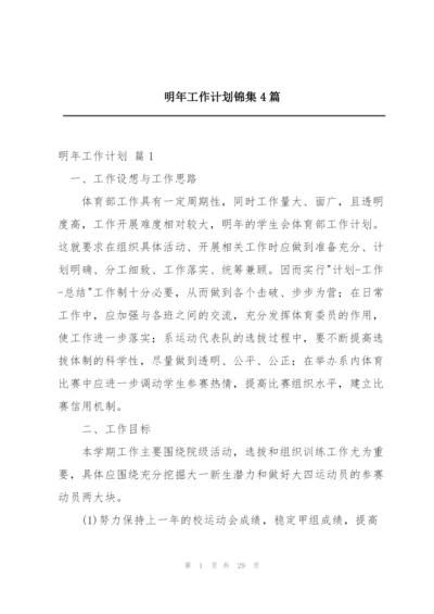 明年工作计划锦集4篇.docx