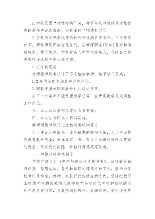 教师师德师风评比考核制度明细.docx