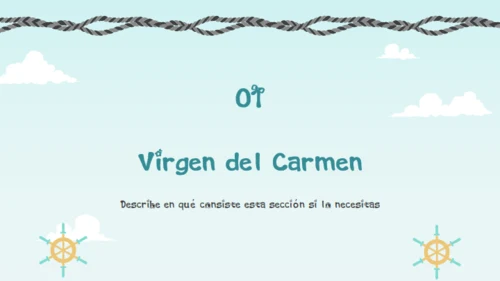 卡门圣母节介绍通用PPT模板