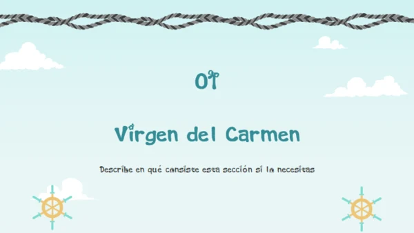 卡门圣母节介绍通用PPT模板