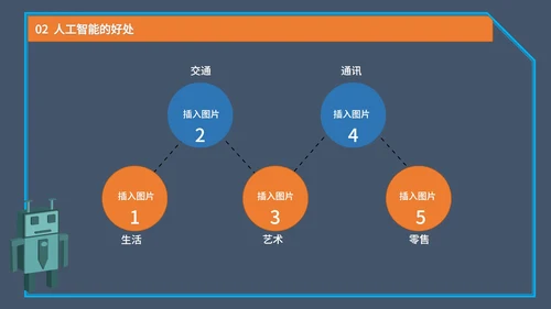 蓝色卡通风科技太空时代产品发布PPT模板