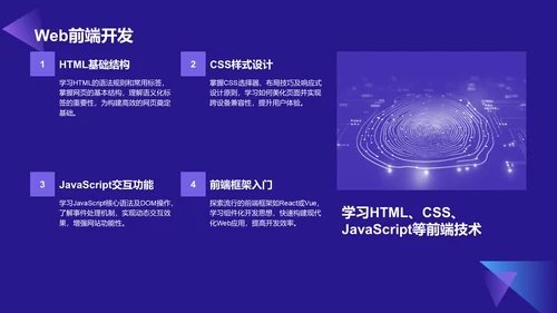 蓝色科技风教育培训IT技术PPT模板