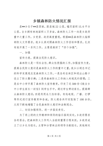 乡镇森林防火情况汇报.docx