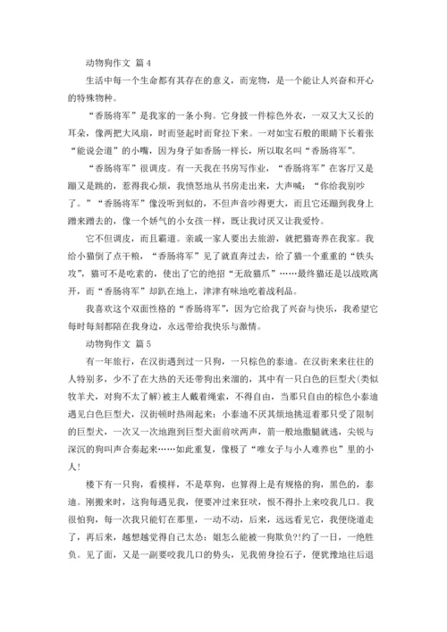 动物狗作文锦集九篇.docx