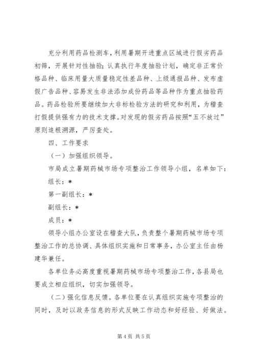 药械市场专项整治实施活动方案.docx