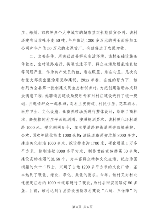 优秀村主任先进事迹材料.docx