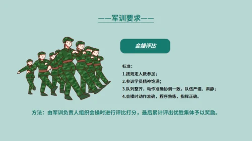 新生军训通用PPT模版
