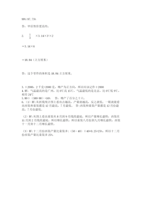 小学毕业班数学检测题精品【名师推荐】.docx