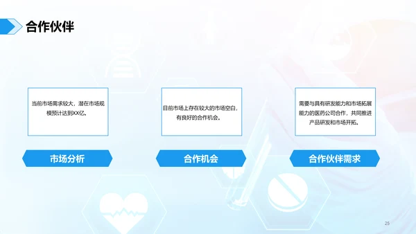 蓝色现代药品临床价值评估研究报告PPT模板