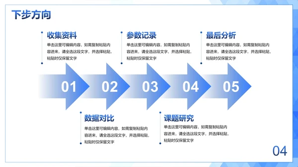 极简白底几何形状多边形背景渐变研究课题报告PPT