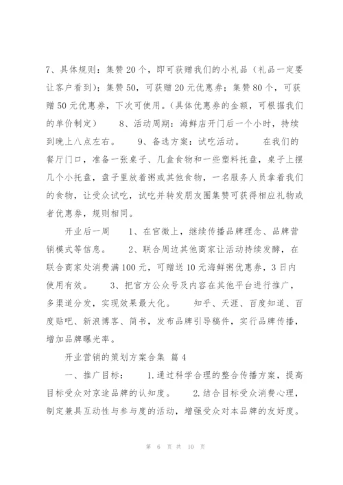 开业营销的策划方案合集.docx