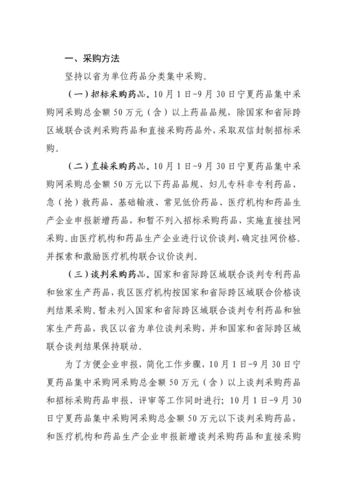 宁夏回族药品集中采购实施专项方案.docx