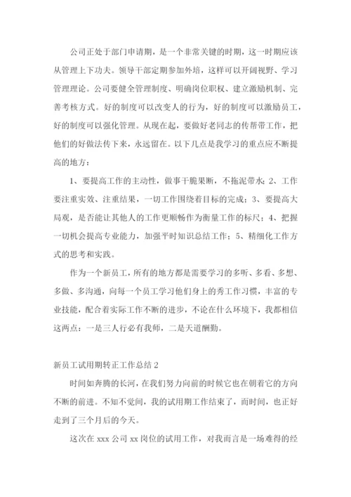 新员工试用期转正工作总结15篇.docx