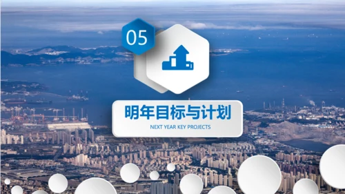 2020蓝色工作汇报述职年终总结PPT