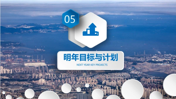 2020蓝色工作汇报述职年终总结PPT