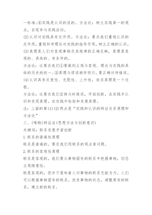 高中政治的必考要点.docx
