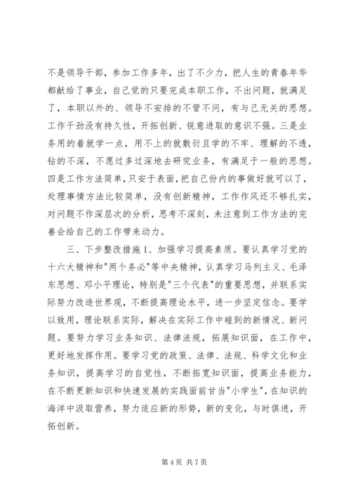 公务员在开展创优争先活动中的剖析材料.docx