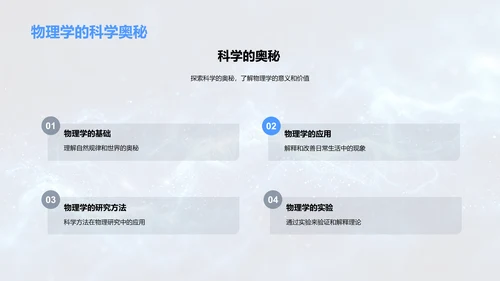 物理知识普及讲座PPT模板