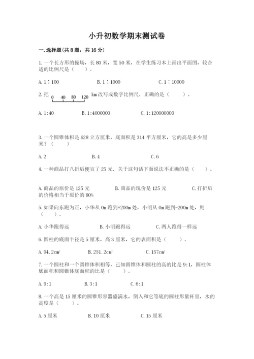 小升初数学期末测试卷完美版.docx